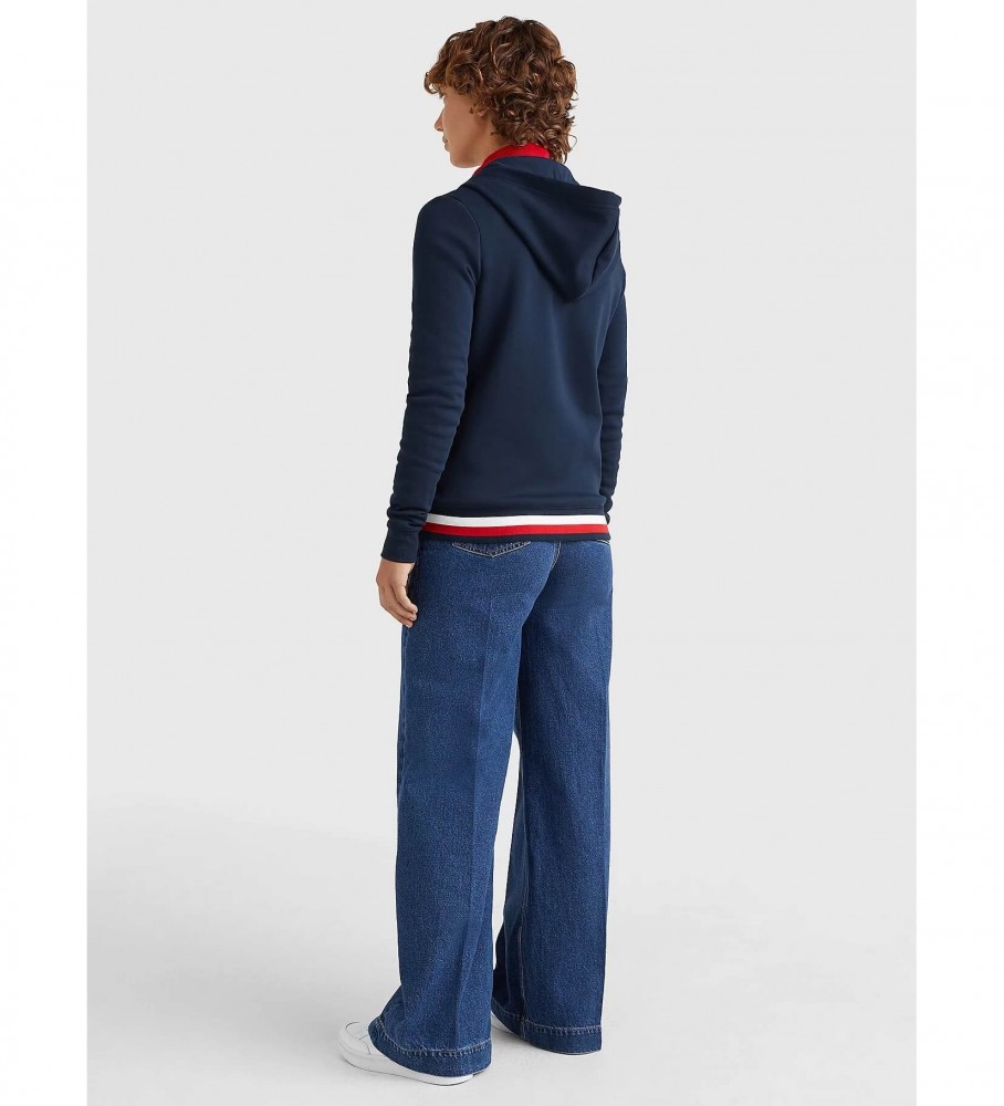 Moletom Tommy Hilfiger Heritage azul marinho com zíper