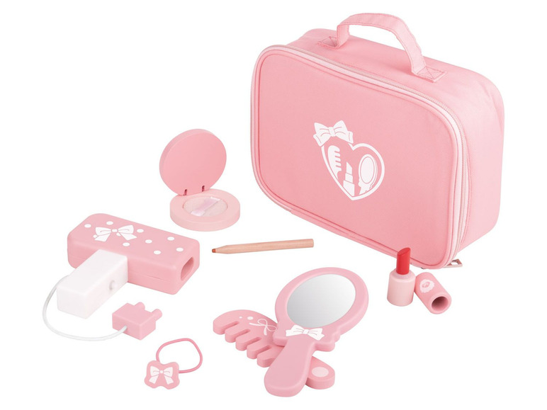 Houten speelset make-up tas