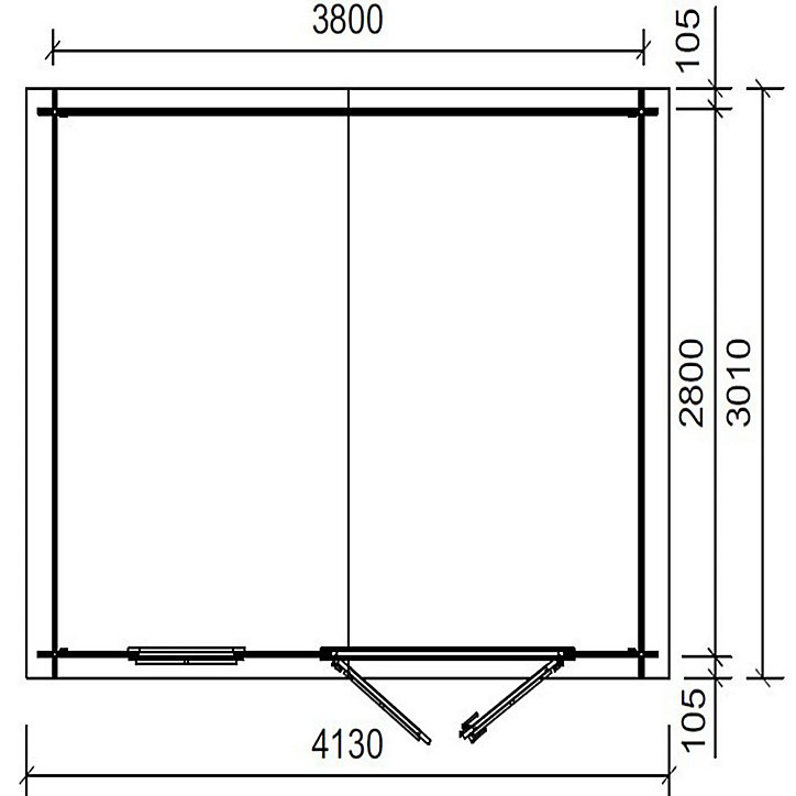 Abri de jardin en bois Gyula 12m²