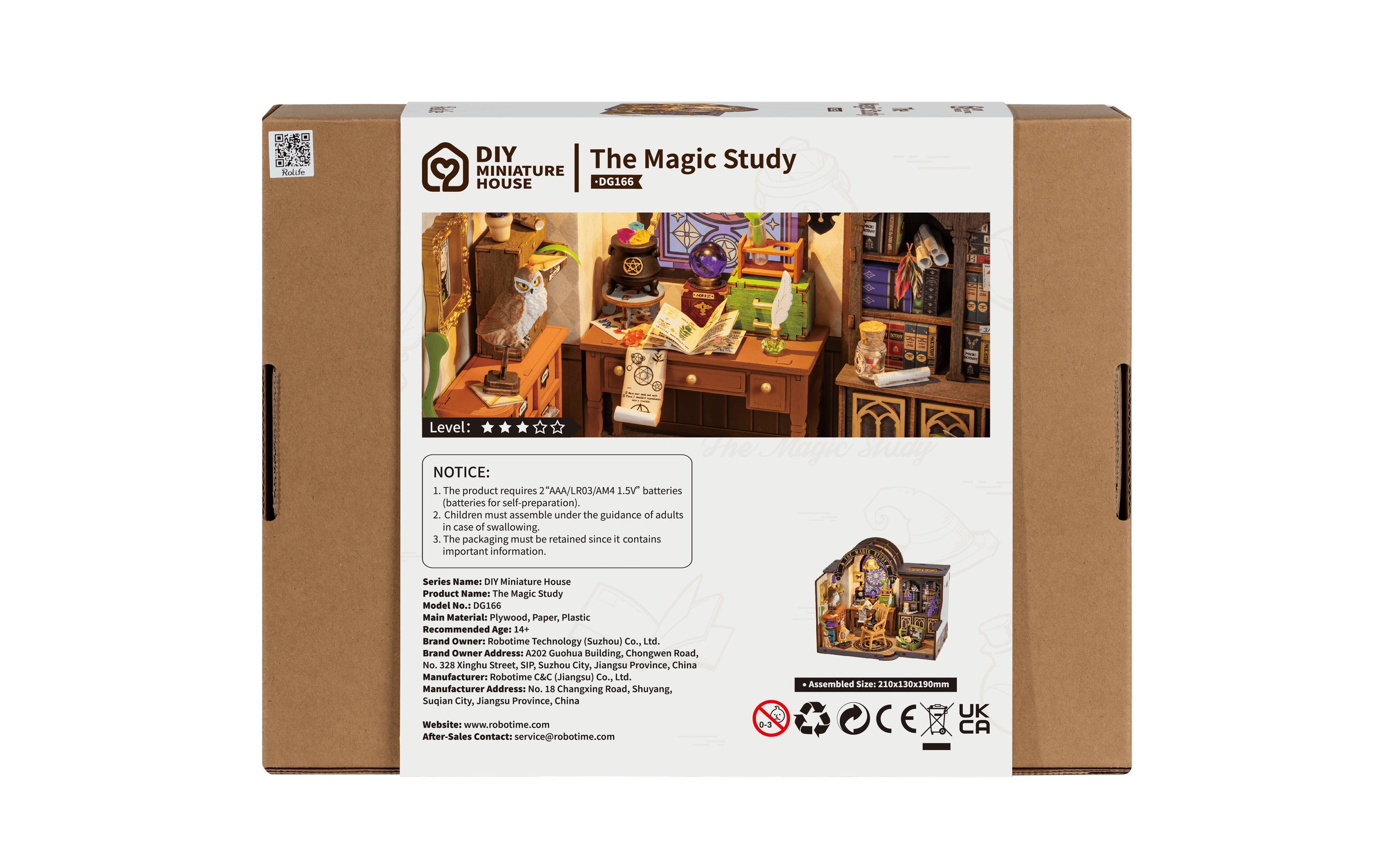 Bausatz Corner Bookstore 108-teilig3D-Puzzle aus lasergeschnittenen Holzteilen