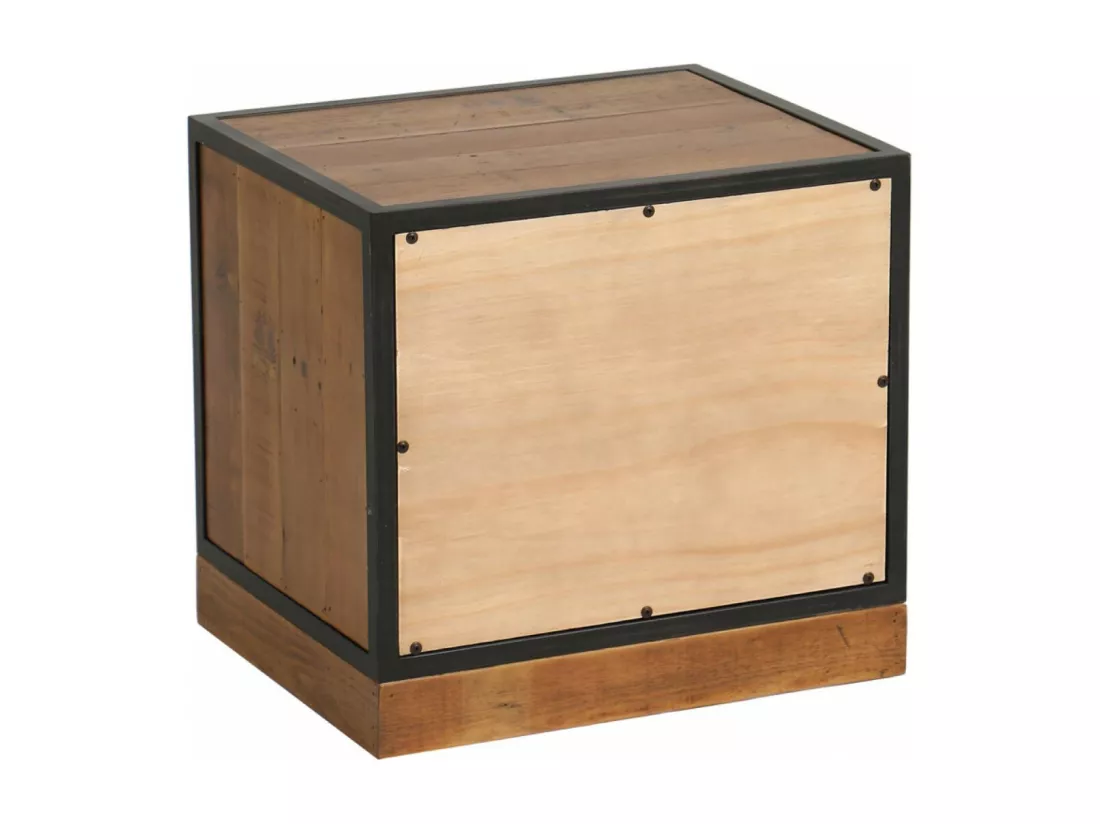 Meuble de rangement 2 tiroirs Bois-MDF Marron - Manufacture Interior's