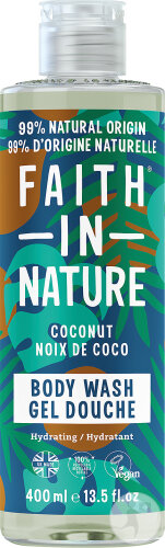 Faith In Nature Gel Douche Hydratant Noix De Coco Flacon 400ml