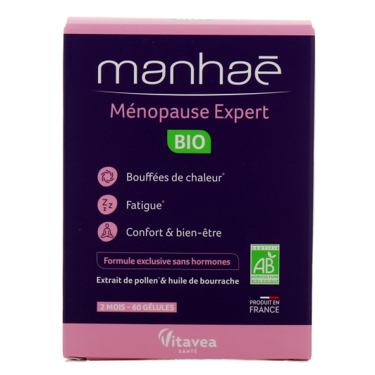 Manhaé Ménopause expert bio - Bouffées de chaleur, fatigue
