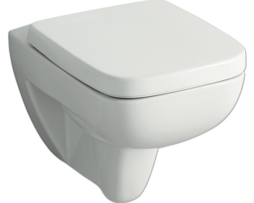 GEBERIT Renova Plan wandclosetset, randloos, glanzend wit met toiletzitting CG05031000