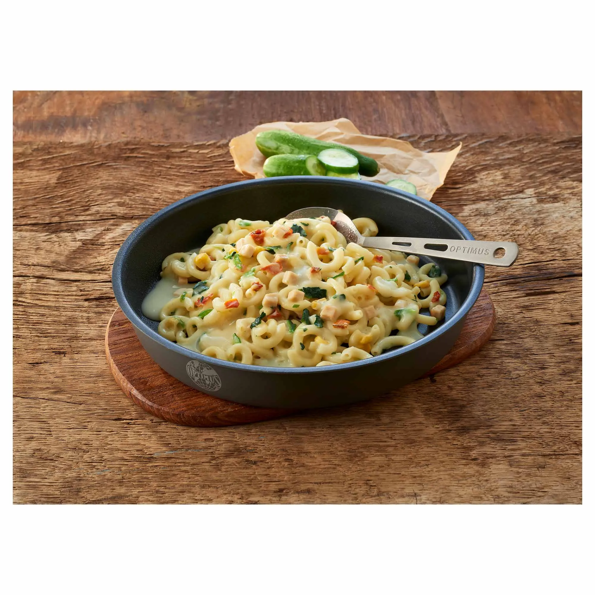 Trek’n Eat -  Sahnenudeln mit Hühnchen und Spinat