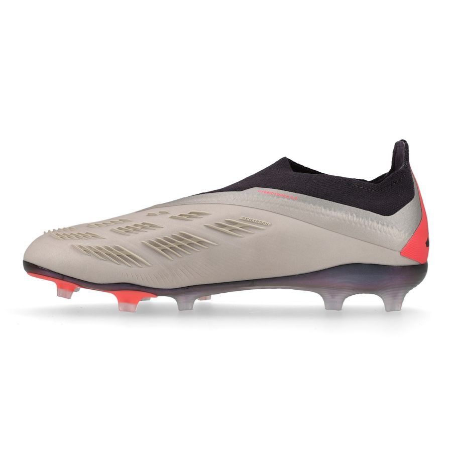 adidas Predator Elite Laceless FG Vivid Horizon - Argenté/Aurora Black/Gris Enfant