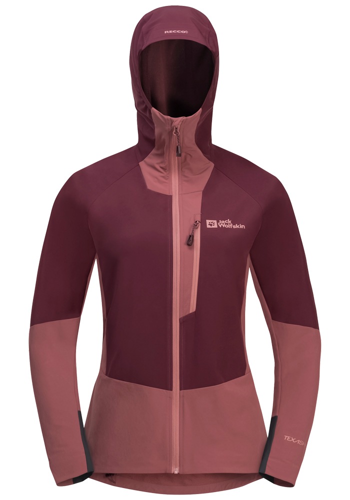 Jack Wolfskin Softshelljacke »ALPSPITZE HOODY W« mit Kapuze