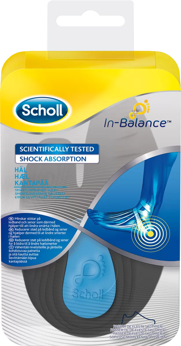 Scholl smertelindrende hælindlæg - 1 par