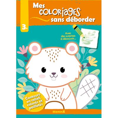 Mes Coloriages sans déborder : Castor