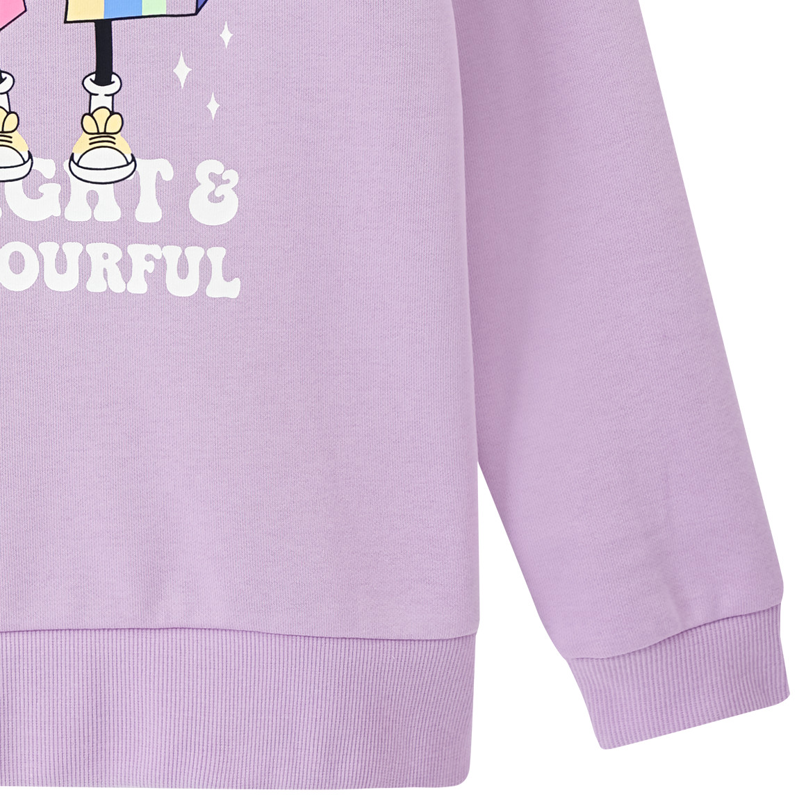 Famy Mädchen Sweatshirt mit Print helllila