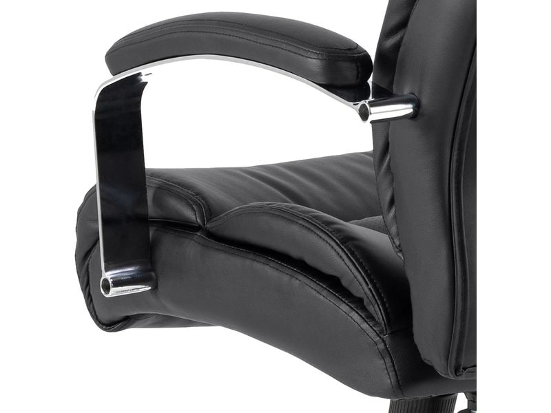 AC Design Bürostuhl Benson, mit Polsterrücken und Armlehnen Schreibtischstuhl im Leder look