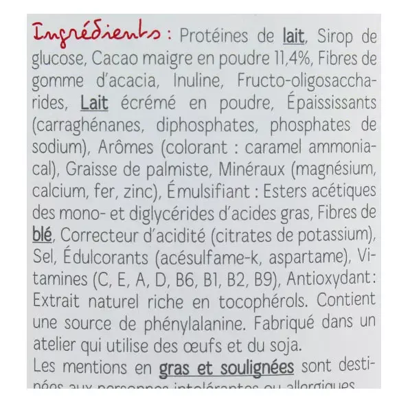 Creme de Proteína Milical Sabor Chocolate - Pacote Ecológico com 9 refeições