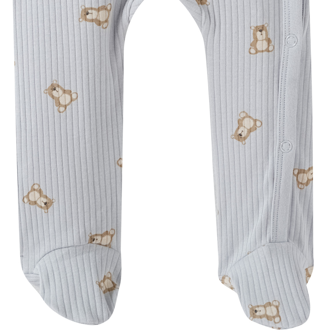 Topomini Pure Collection Newborn Schlafanzug mit Rippstruktur hellblau