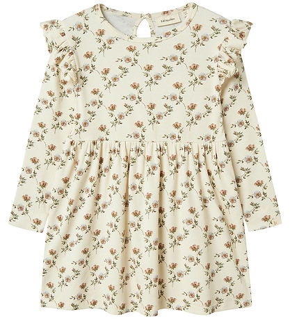 Lil' Atelier Kleid - Rib - NmfGavo - Turteltaube/Flower