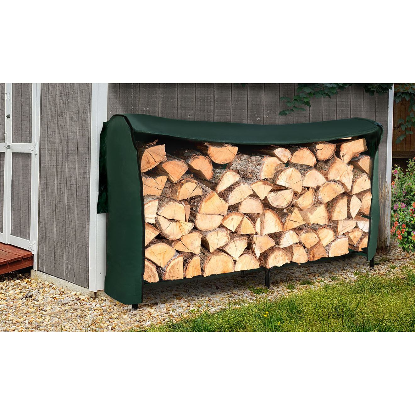 Pratik Garden Housse pour serre buche luxe vert  -  200x60x112 cm