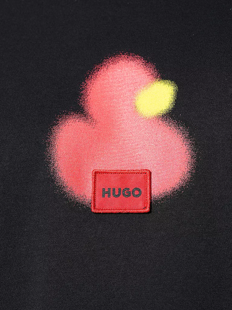 HUGO T-Shirt DILIPPERS schwarz