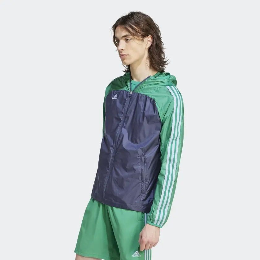 adidas Coupe-Vent Tiro - Bleu Marine/Vert