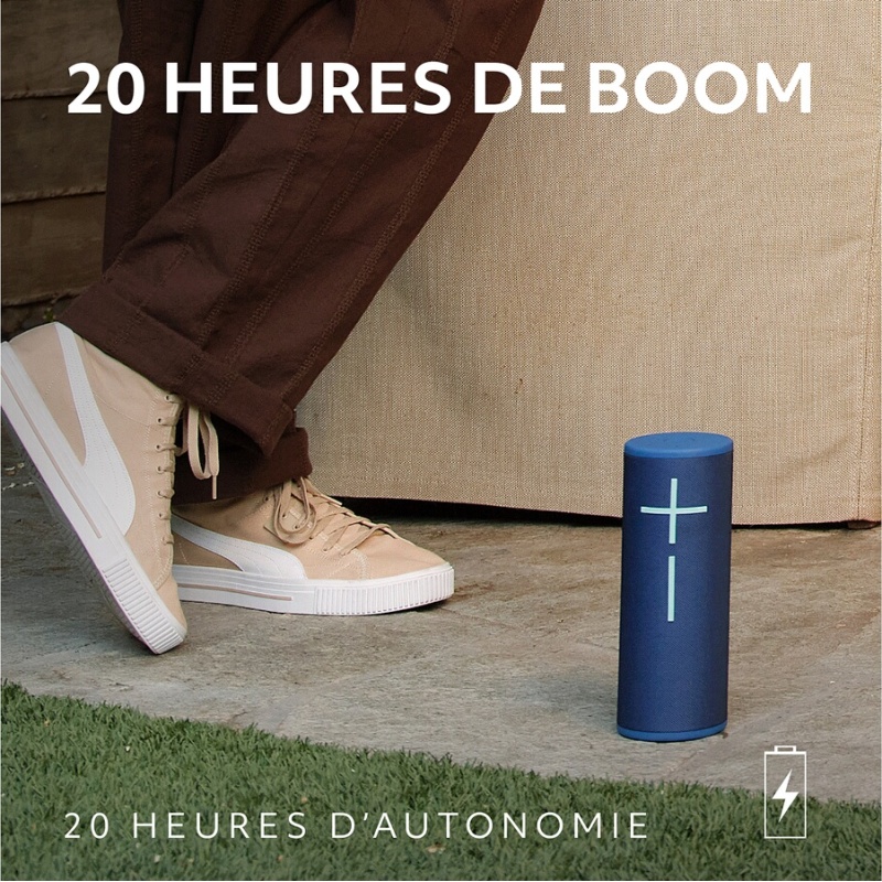 Enceinte sans fil Ultimate Ears MEGABOOM 4, enceinte Bluetooth portable etanche avec un son puissant a 360 degres - Lilas
