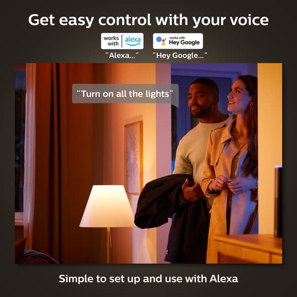 Philips Hue W Lyskilde 4.5W Filament Candle E14