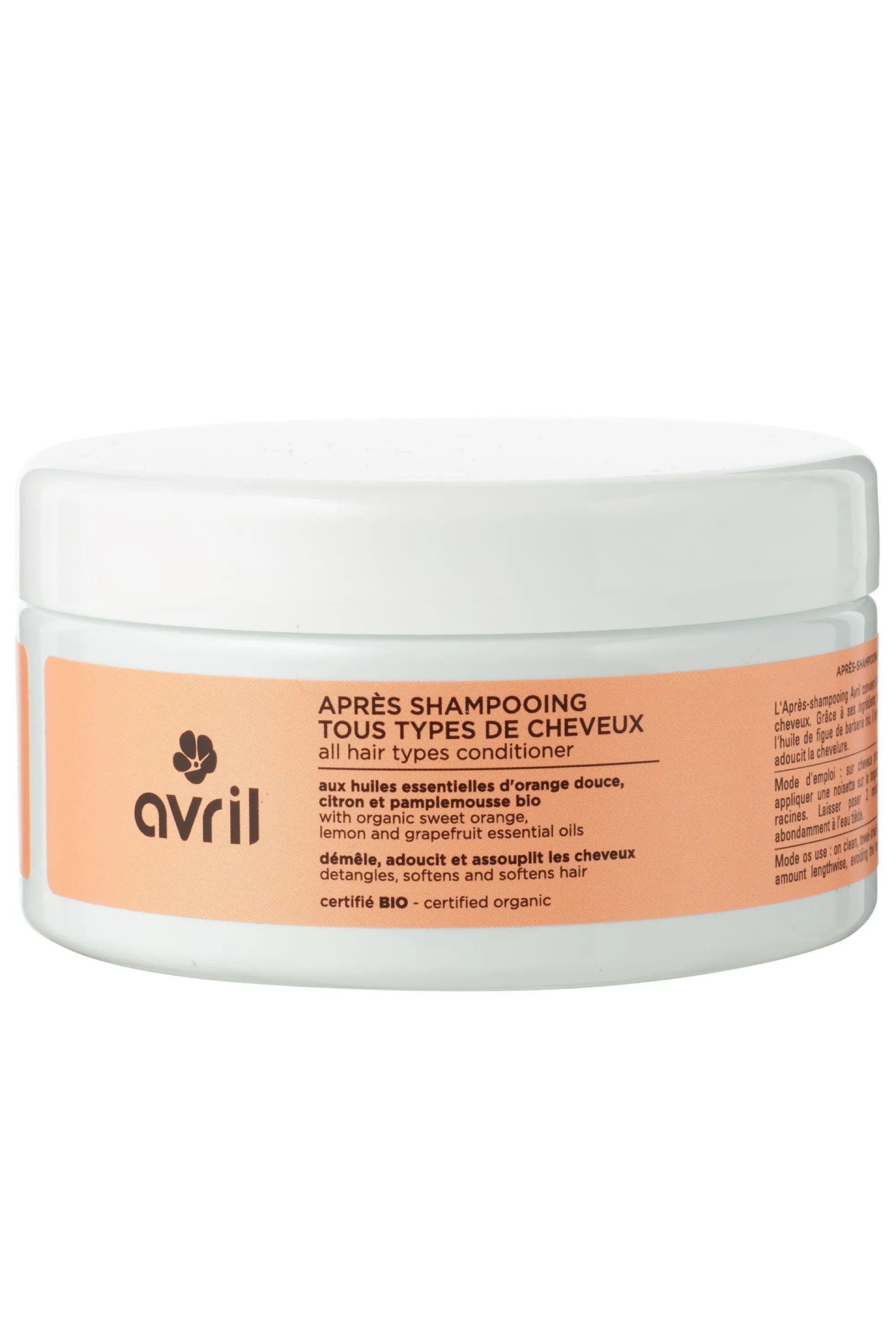 Avril Après-shampoing bio pour tous types de cheveux-200 ml