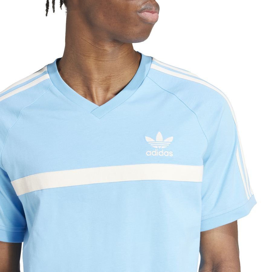 adidas Originals T-Shirt - Bleu Ciel/Blanc