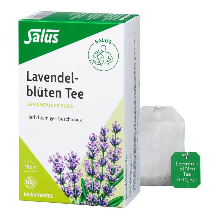 Lavendelblüten Tee Lavandulae flos Bio Salus Fbeutel , 15 St