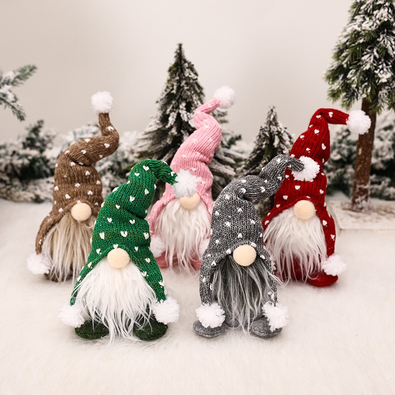 (27x10cm) Weihnachts Wichtel Home Deko Schwedischer Plüsch Zwerg - Rot