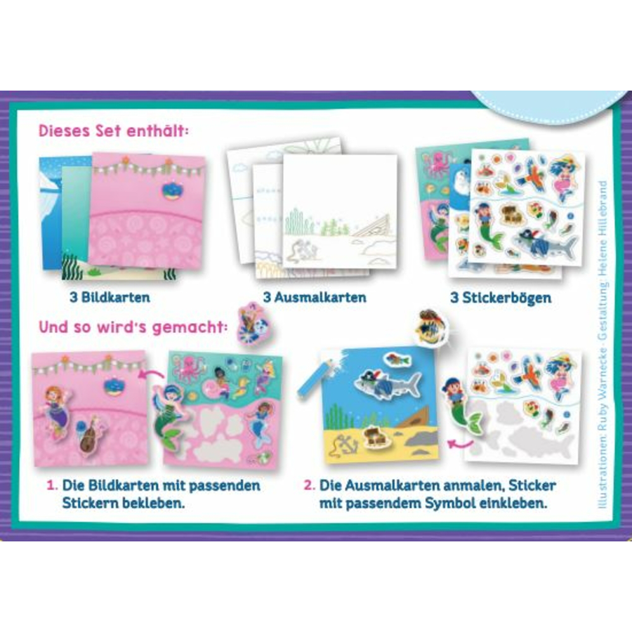 COPPENRATH Meine Mini-Stickerwelt - Glitzer-Nixen (Mini-Künstler)