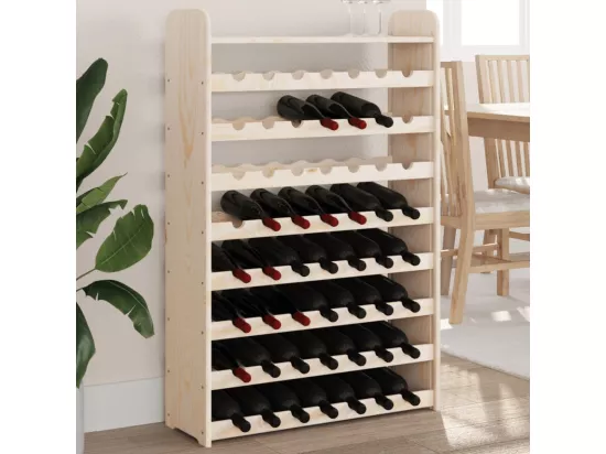 Casier à vin avec panneau supérieur bois de pin massif