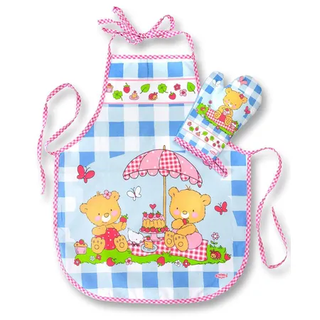 Heless Kinder-Backschürze mit Topfhandschuh