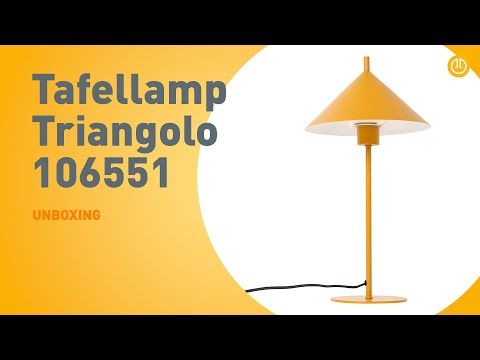 Design tafellamp geel - Triangolo