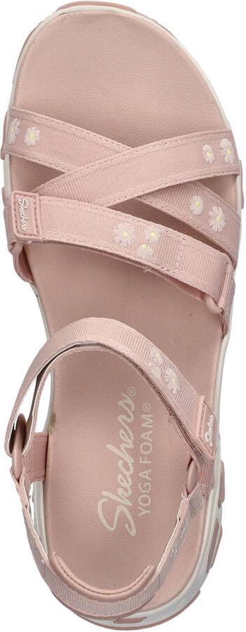 Skechers D'lites chunky sandalen lichtroze