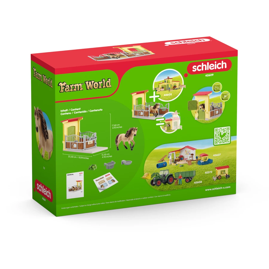 schleich® Ponybox mit Islandpferd Hengst 42609