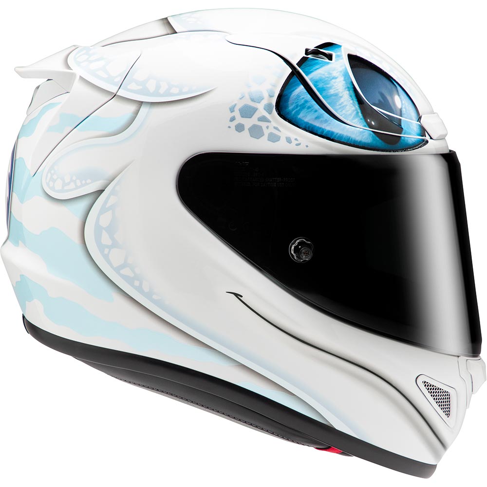 HJC - Casque RPHA 12 Light Fury Universal MC2 / Blanc / Turquoise