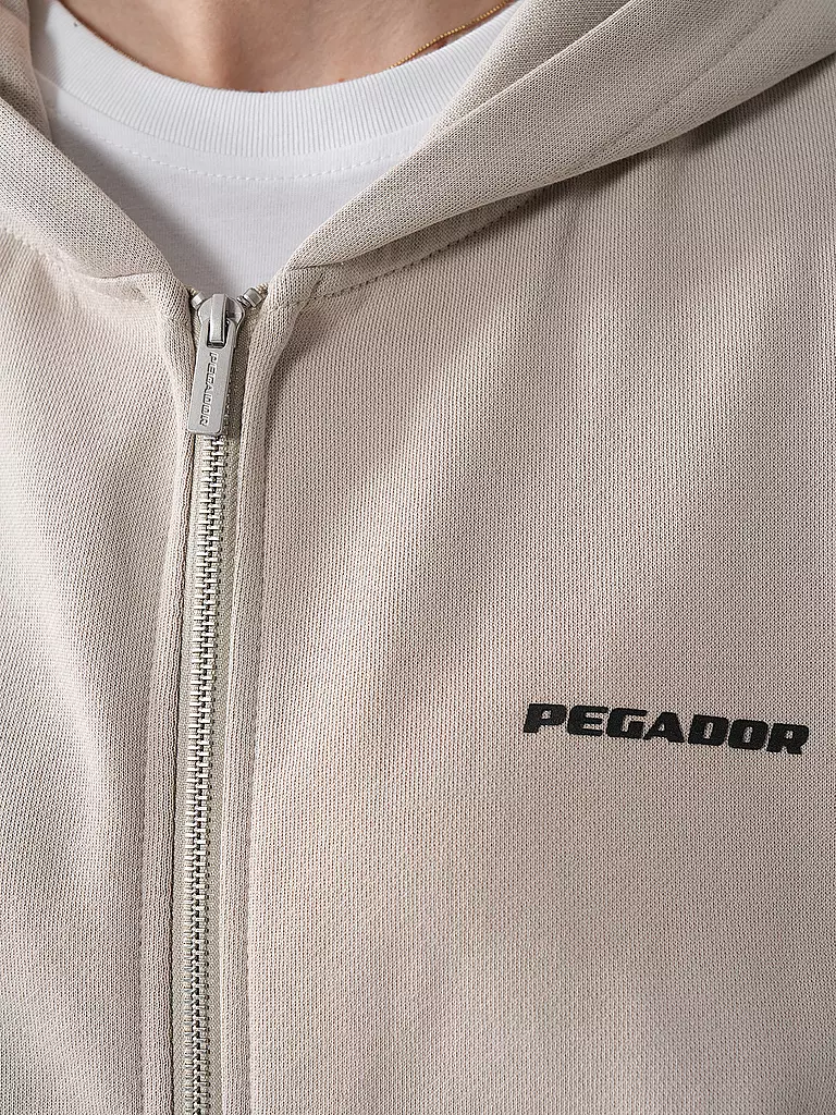 PEGADOR Sweatjacke CLARITA  hellgrau