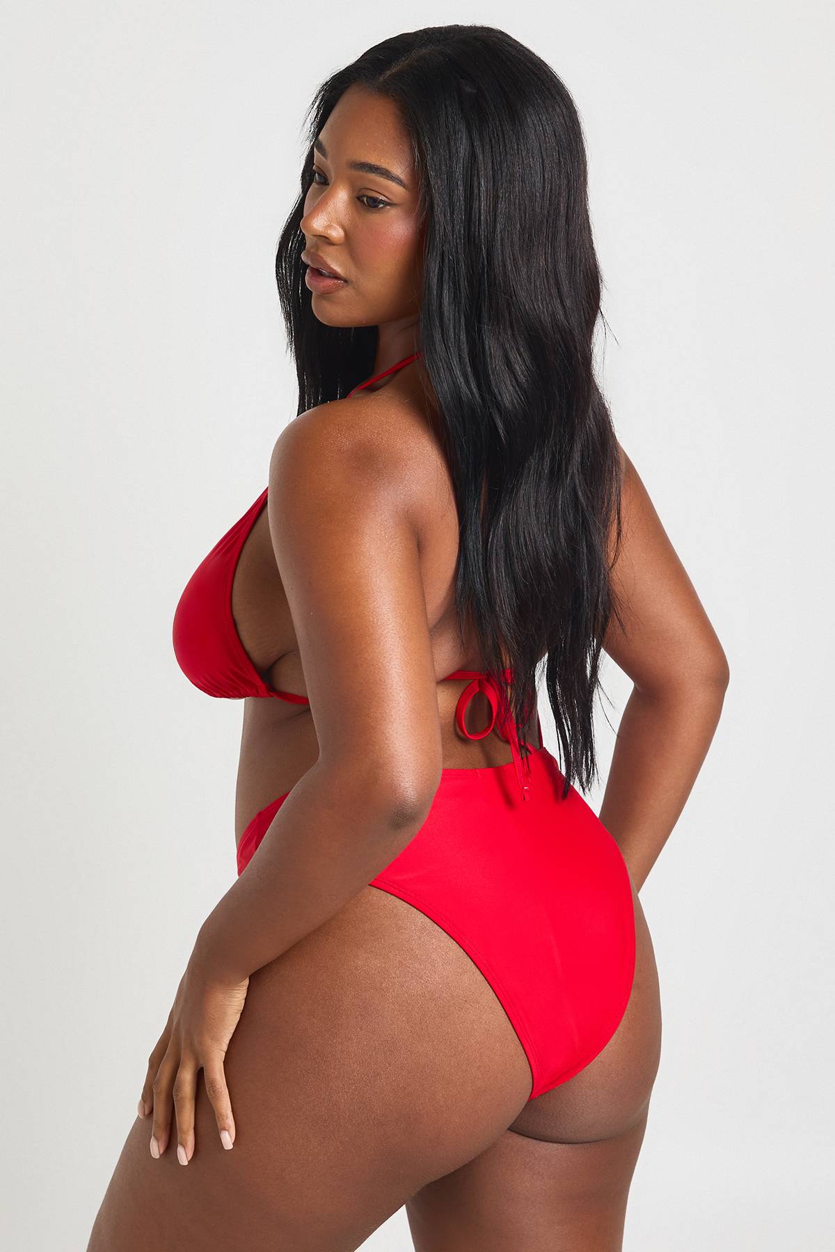 boohoo Culotte Taille Haute Essentials Unie Grande Taille