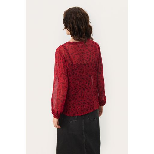 Part Two DittePW Bluse, Salsa Leaf Print, 44