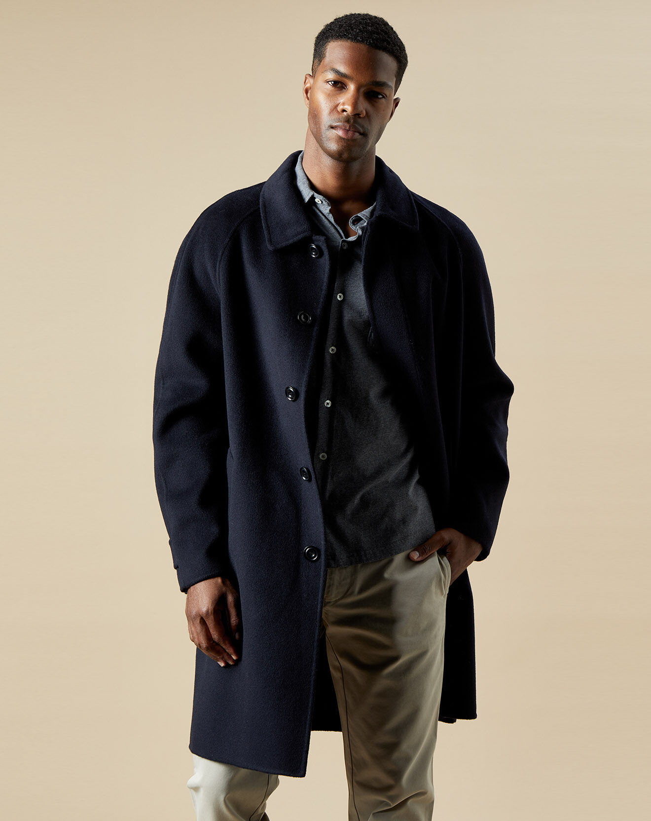 Hartford Manteau en Laine mélangée Craig marine