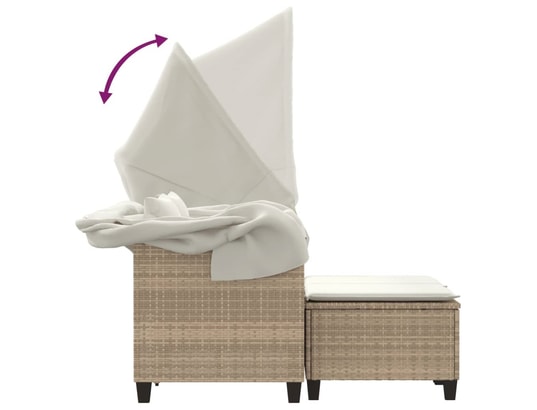 LES TENDANCES - Salon extérieur Salon de jardin-beige-2 places-55x60x35-451184