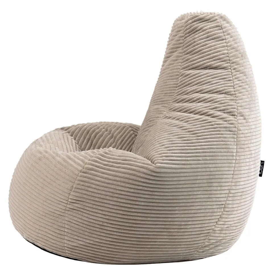 Set van 2 icon Zitzak Dalton - Corduroy Zitzak Volwassenen - Beige