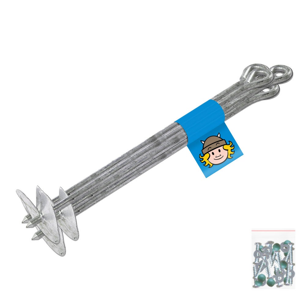 WICKEY Grondankers Grondankers - Set Wickey QuickLock 4 stuks
