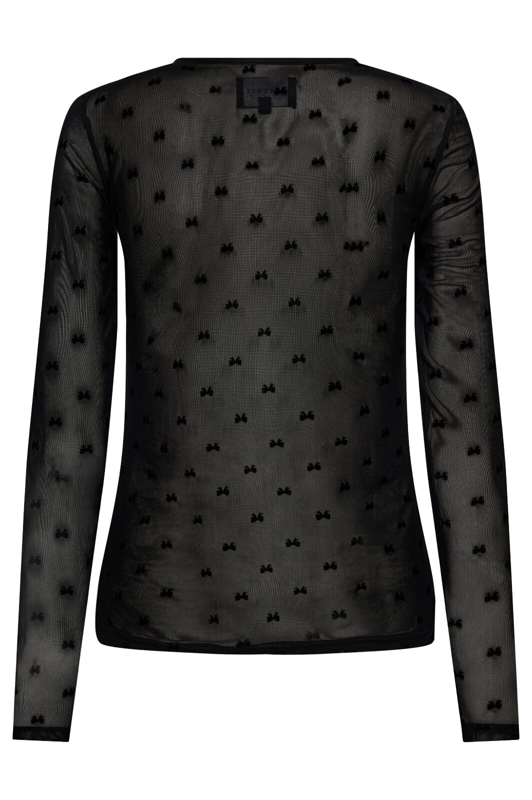 Liberte Mesh-Ls-Tshirt black flock bow