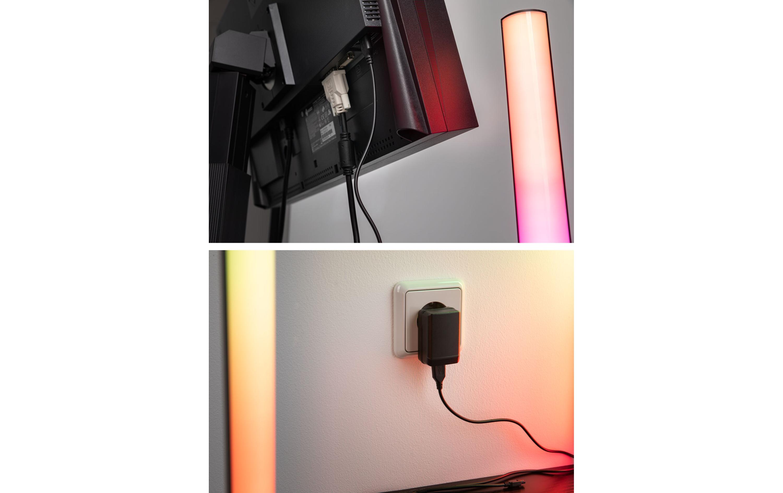 EntertainLED Lightbar Dynamic RGB, 30 cm, Schwarz, 2er SetLED-Lichtleiste