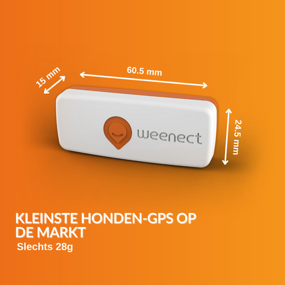 Weenect - GPS tracker Hond - wit - XS