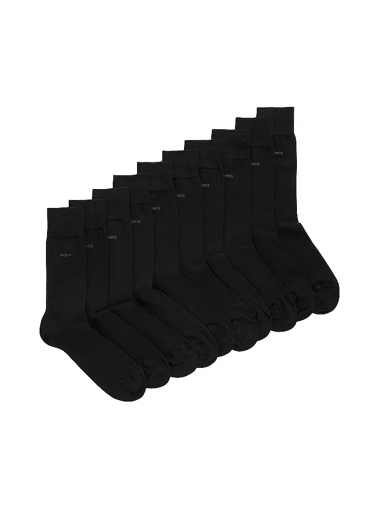 BOSS Socken 5-Pkg black schwarz
