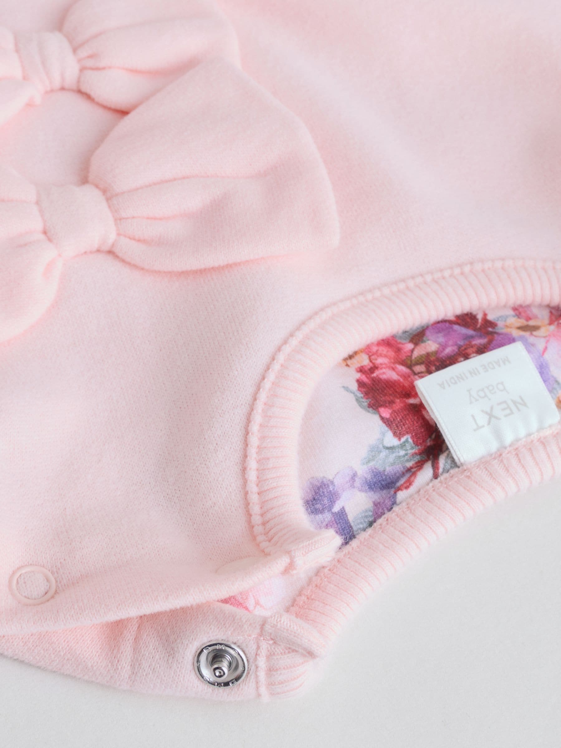 Roze/crèmekleurig met bloemenprint - Baby Strik Sweater en Leggings Set 2 Pieces (0mnd-2jr)