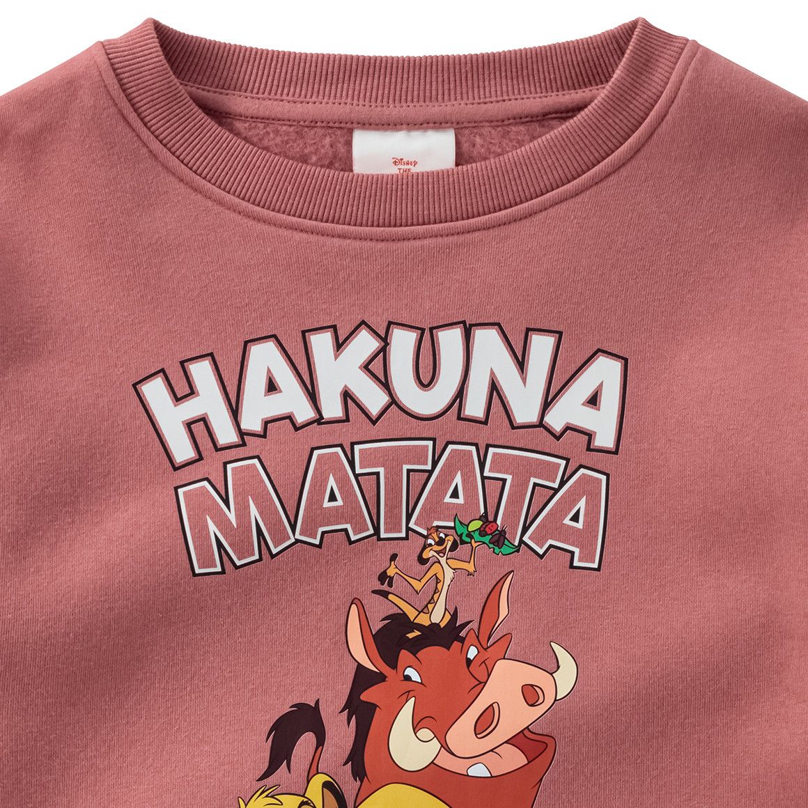 Topolino Der König der Löwen Sweatshirt dunkelrosa