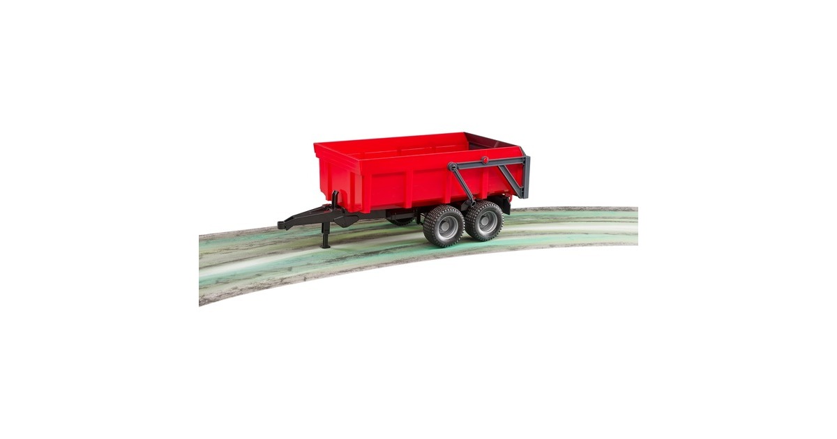 bruderKieptrailer Rood Modelvoertuig  (02211)