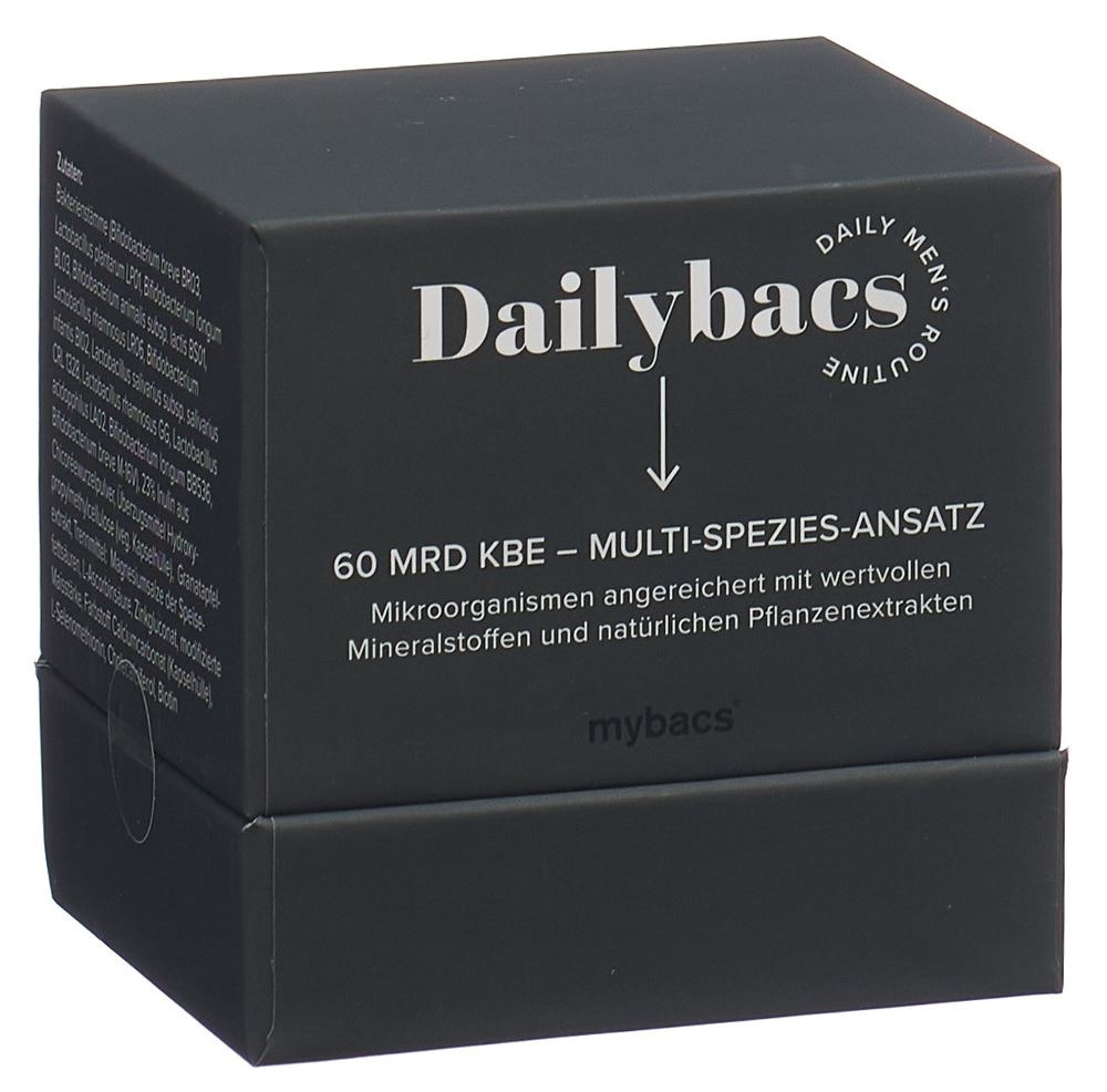 MYBACS Dailybacs Männer 30 Tage<br>30 Stück, Glas, Kapsel