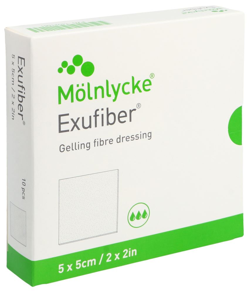 EXUFIBER 5x5cm 10 Stk<br>10 Stück, 5x5cm
